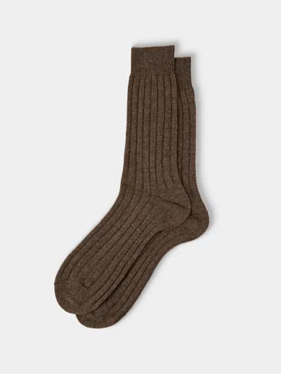 Maria La Rosa Men's Ribbed Wool-blend Socks One Size