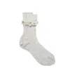 Maria La Rosa Miami Ankle Socks In White In White