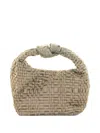 Maria La Rosa Mini Datolite Woven-texture Shoulder Bag In Neutral