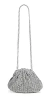 Maria La Rosa Mini Game Crochet Glow Shoulder Bag Silver In Silver