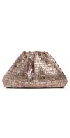 Maria La Rosa Mini Game Laminated Clutch Cipria