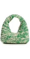 Maria La Rosa Nana Melange Bag Green In Green