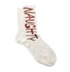 Maria La Rosa Naughty Socks In White In Neutral