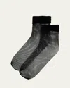 Maria La Rosa Net Ankle Socks