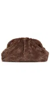 Maria La Rosa Nita Game Clutch Brown In Brown