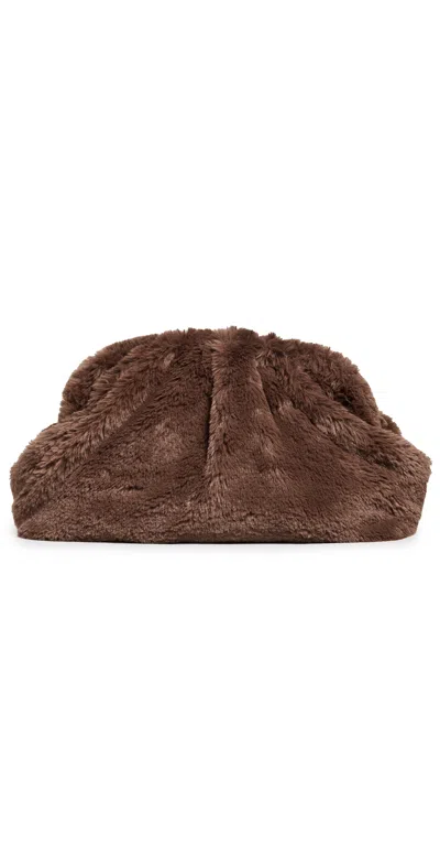 Maria La Rosa Nita Game Clutch Brown