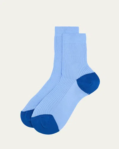 Maria La Rosa Re-ediction English Ribbed Colorblock Socks
