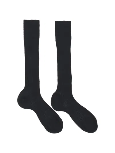 Maria La Rosa Ribbed-knit Socks In Blue