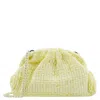 Maria La Rosa Ribbon Paglia Game Clutch In Yellow