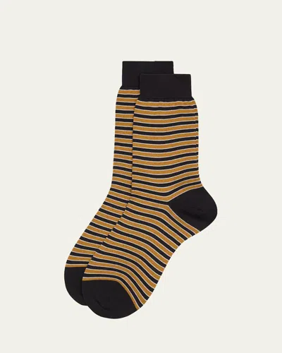 Maria La Rosa Striped Mid-calf Socks
