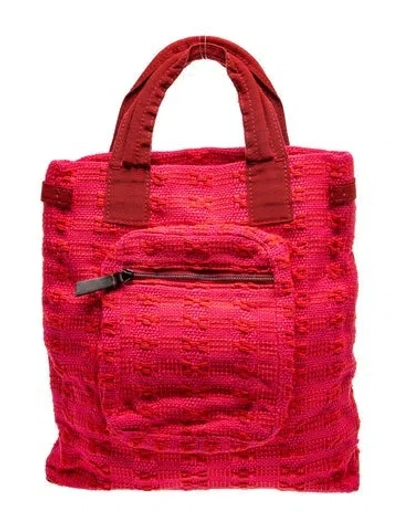 Pre-owned Maria La Rosa Top Handle Bag In Red