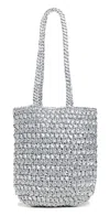 Maria La Rosa Tote Bag Silver In Silver