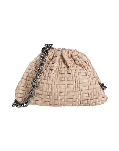 Maria La Rosa Woman Cross-body Bag Beige Size - Polyester