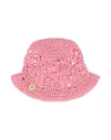 Maria La Rosa Woman Hat Pink Size Onesize Textile Fibers In Pink