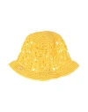 Maria La Rosa Woman Hat Yellow Size Onesize Natural Raffia In Yellow