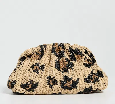 Maria La Rosa Women's Game Crochet Animalia Clutch Bag In Leopard In Multi