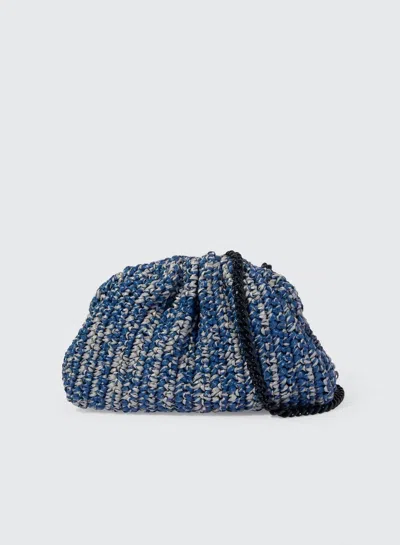 Maria La Rosa Women's Melange Game Crochet Bag In Blue