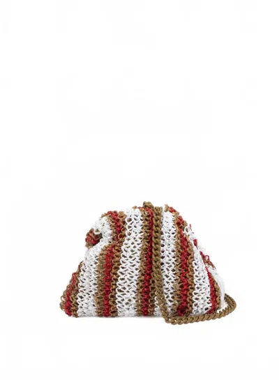 Maria La Rosa Women's Mini Game Bucaneve Bag In Stripe White In Multi