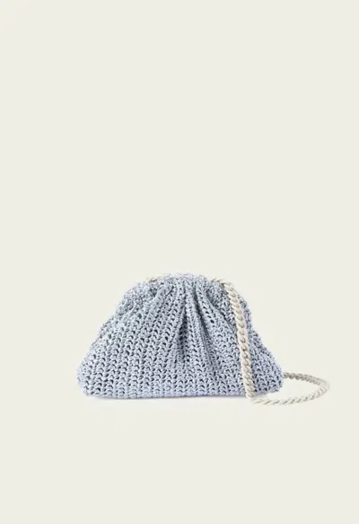 Maria La Rosa Women's Mini Game Crochet Metallic Clutches In Silver