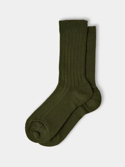 Maria La Rosa Women's Ribbed Cashmere Socks One Size