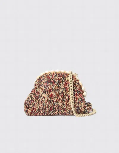 Maria La Rosa Women's Tepo Tricot Mini Game Clutch Bag In Red In Multi