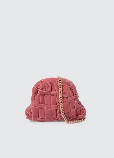 Maria La Rosa Women's Velvet Mini Game Clutch In Rose In Multi
