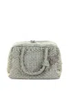 Maria La Rosa Woven-texture Bow-detail Tote Bag In White