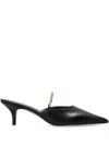 Maria Luca 65mm Leather Mules In Black