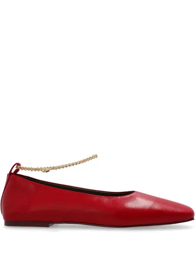 Maria Luca Augusta Ballerina Shoes In Red