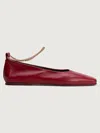 Maria Luca Augusta Ballet Flat In Red