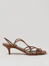 MARIA LUCA HEELED SANDALS MARIA LUCA WOMAN COLOR BURNT,F42380049