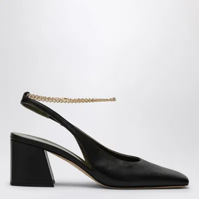 MARIA LUCA ILARIA SLINGBACK IN BLACK LEATHER