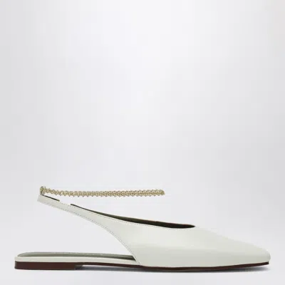 Maria Luca Ivory Augusta Slingback In White