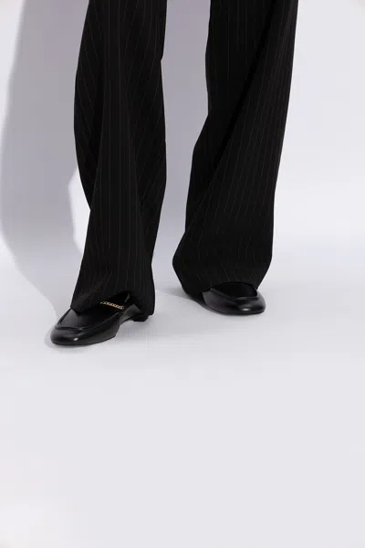 Maria Luca Leather Loafers In Black
