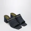 Maria Luca Messalina Blue Denim Sandals In Blue