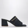 Maria Luca Messalina Blue Denim Sandals In Blue
