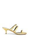 Maria Luca Modia Sandal In Metallic Gold