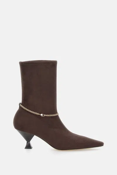 Maria Luca Nausica Stretch Boot In Brown