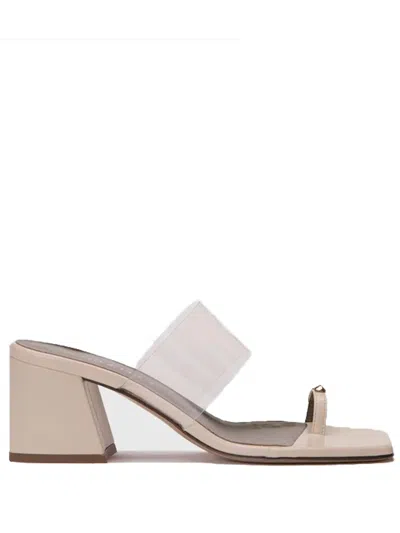 Maria Luca Olimpia Mules Trasparent In Neutral