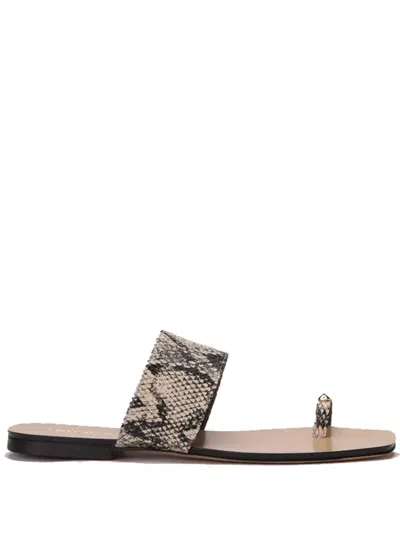 Maria Luca Pleandra Capri Sandal Woman Rock And Black