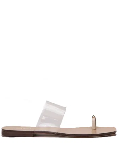 Maria Luca Pleandra Capri Sandal Woman Trasparent In Blue