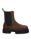 Maria Luca Woman Ankle Boots Chocolate Brown Size 8 Calfskin