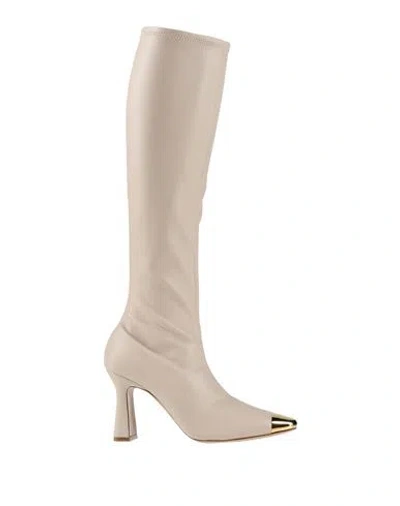 Maria Luca Woman Boot Ivory Size 7 Leather In White