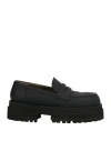 Maria Luca Woman Loafers Black Size 9 Soft Leather In Black
