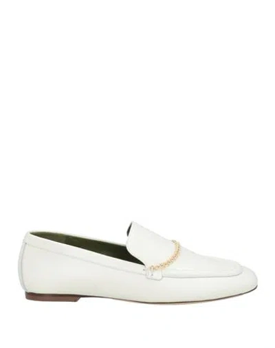 MARIA LUCA MARIA LUCA WOMAN LOAFERS IVORY SIZE 7.5 LEATHER