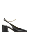 Maria Luca Woman Pumps Black Size 8 Leather In Black