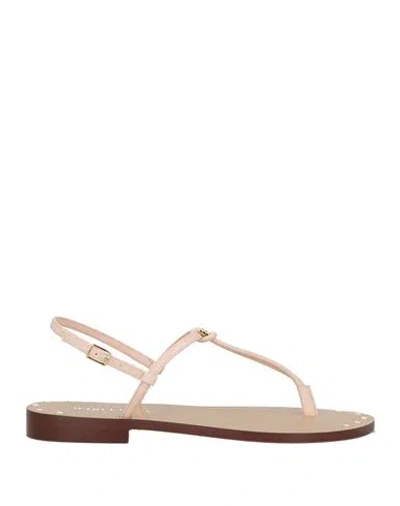 Maria Luca Woman Thong Sandal Light Pink Size 8 Leather