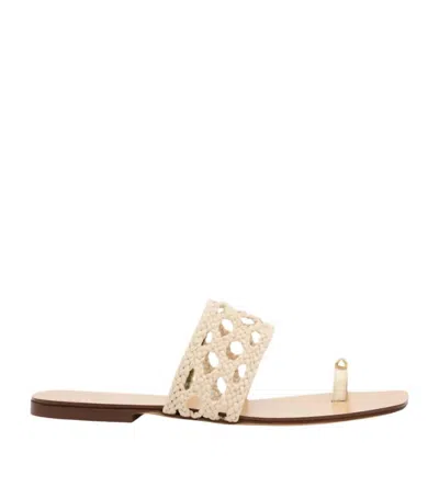 Maria Luca Women's Mennia Capri Leather Sandals In Ivory In White