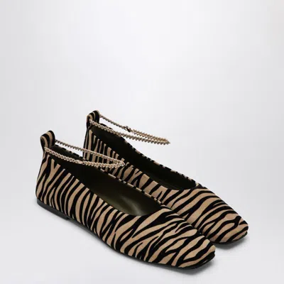 Maria Luca Zebra-print Augusta Ballerina
