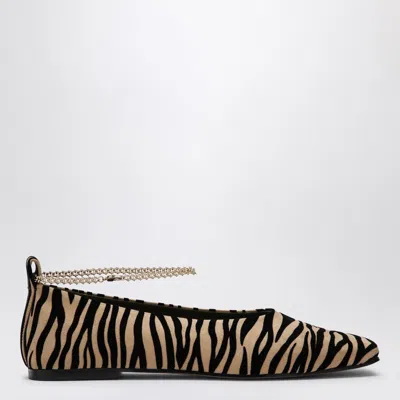 MARIA LUCA MARIA LUCA  ZEBRA-PRINT AUGUSTA BALLERINA
